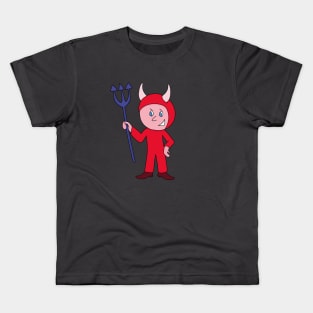 Cute Devil Halloween Costume Kids T-Shirt